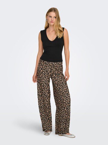 Wide Leg Pantalon 'ONLBISA' ONLY en noir