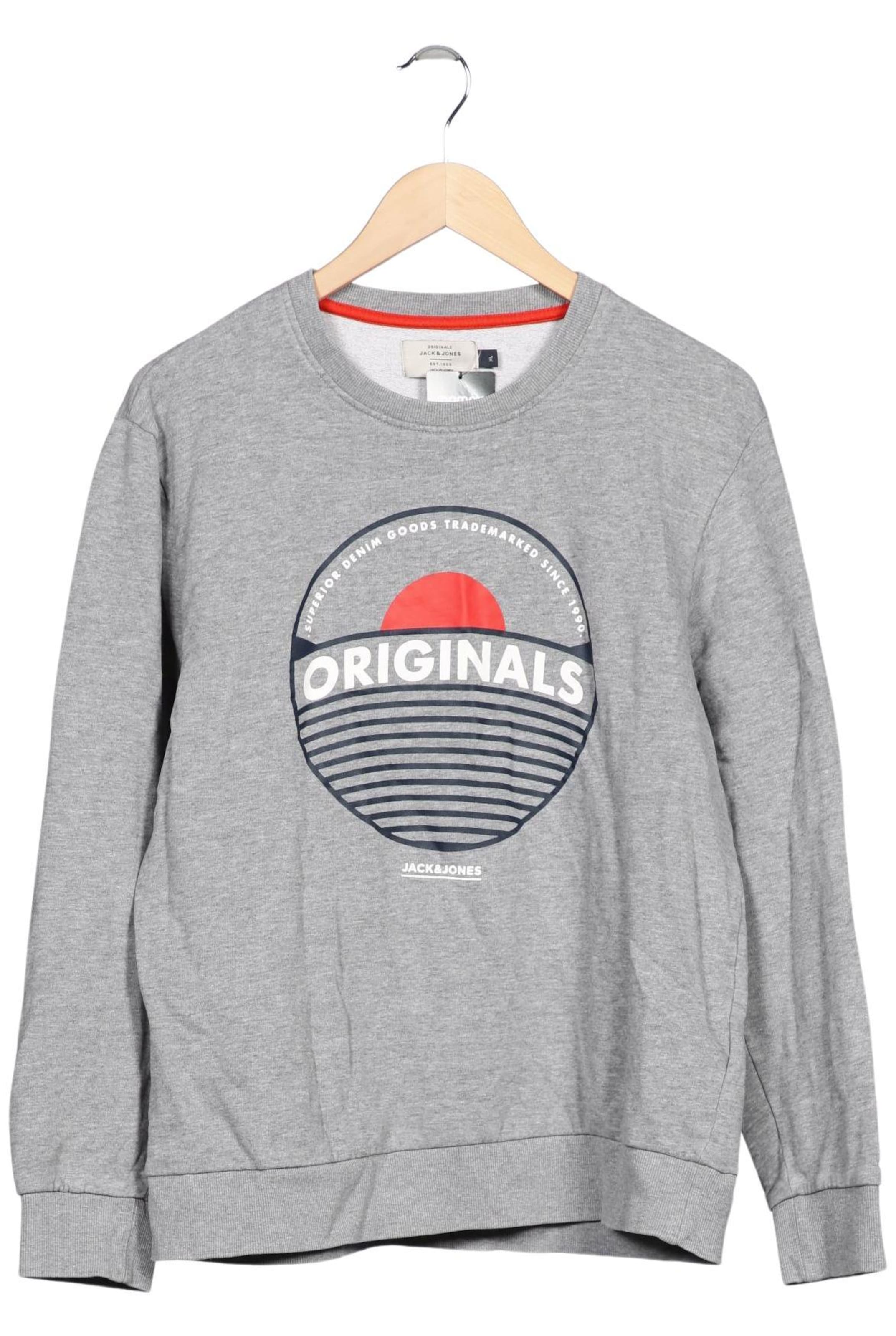 JACK & JONES Sweatshirt & Zip-Up Hoodie in XL in Grey: front