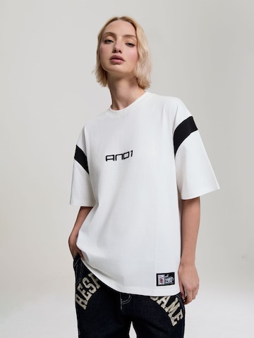 T-shirt 'Dancefloor' AND1 en blanc