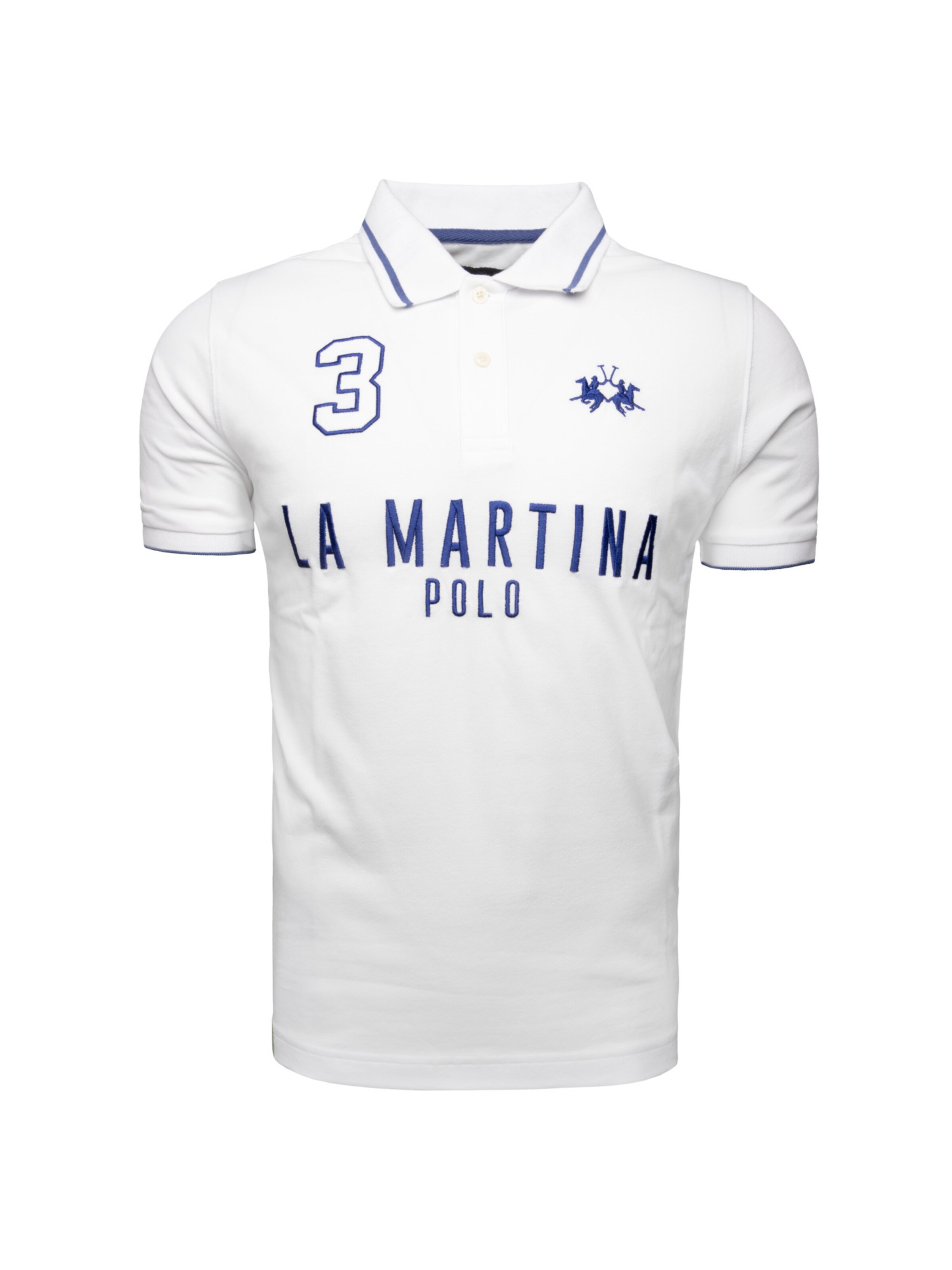 La Martina - Camisa 'Map320 ' em branco: frente