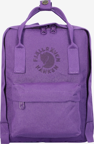 Fjällräven Backpack 'Re-Kanken' in Purple: front