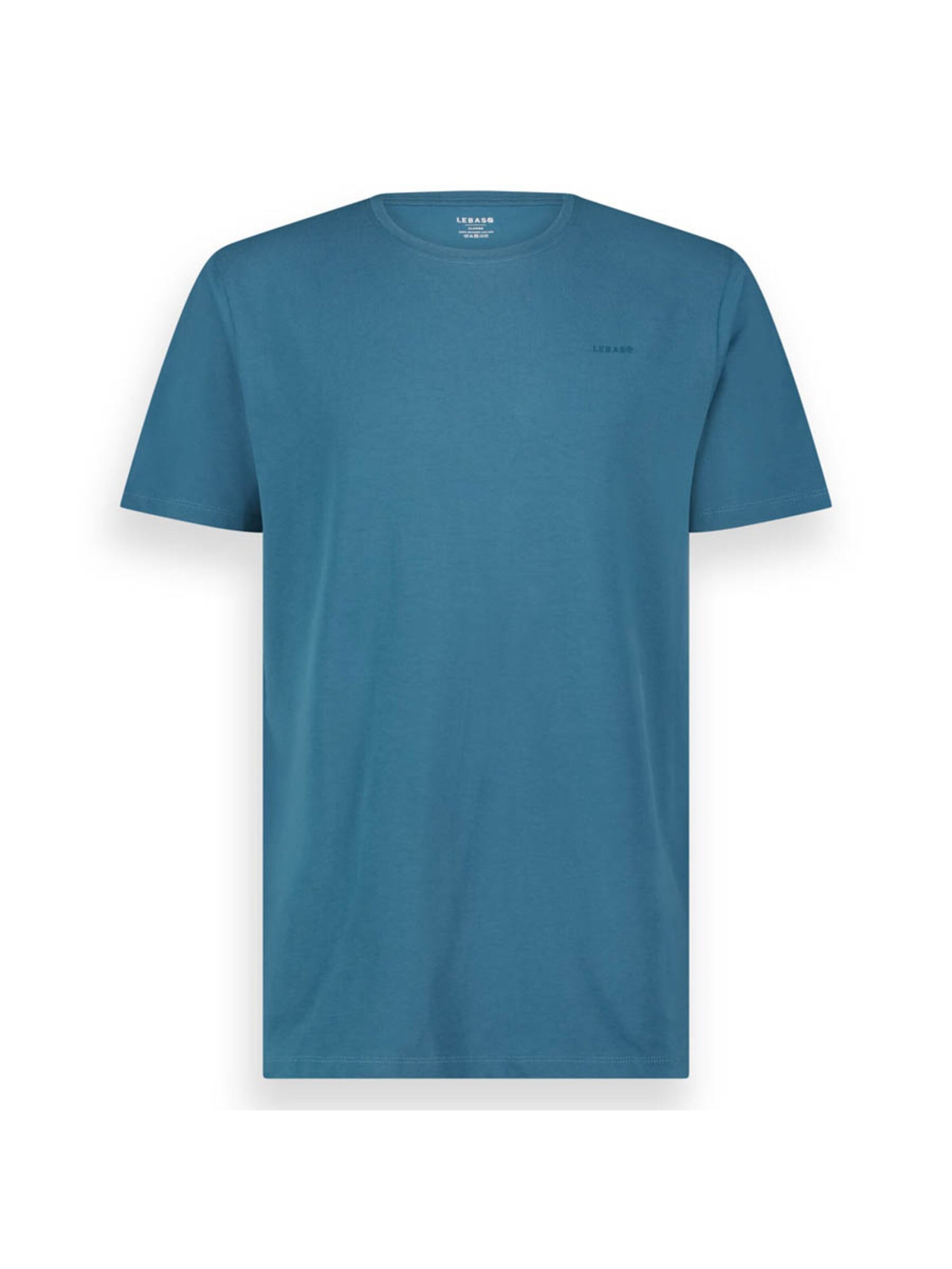LEBASQ Shirt 'The Baker Crew Neck' in Blue: front