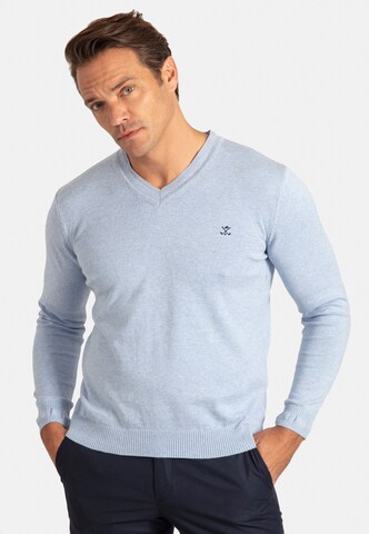 Sir Raymond Tailor Sweater 'Los Angeles' in Blue: front