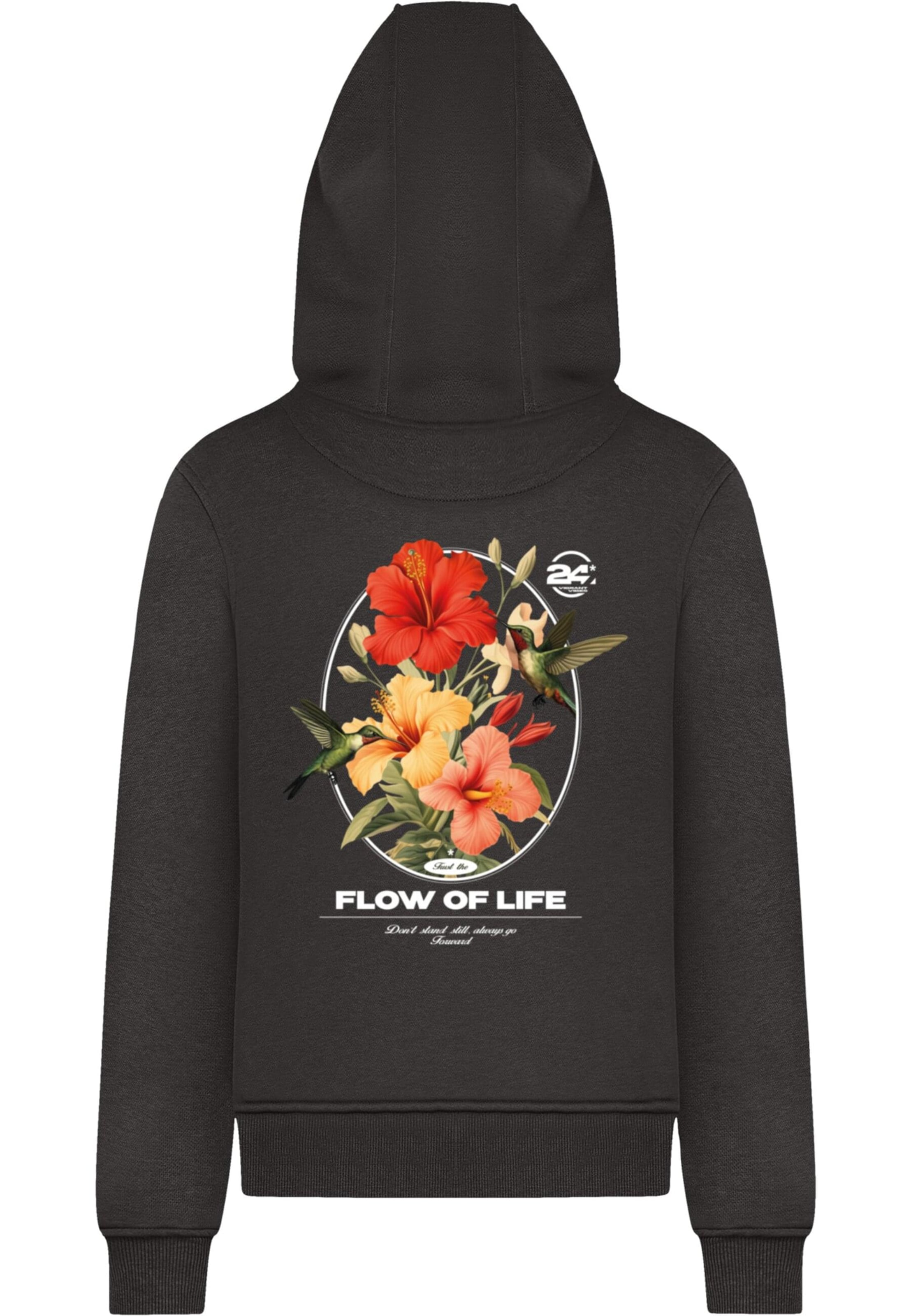 Sweat-shirt 'Flow Of Live' Mister Tee en noir