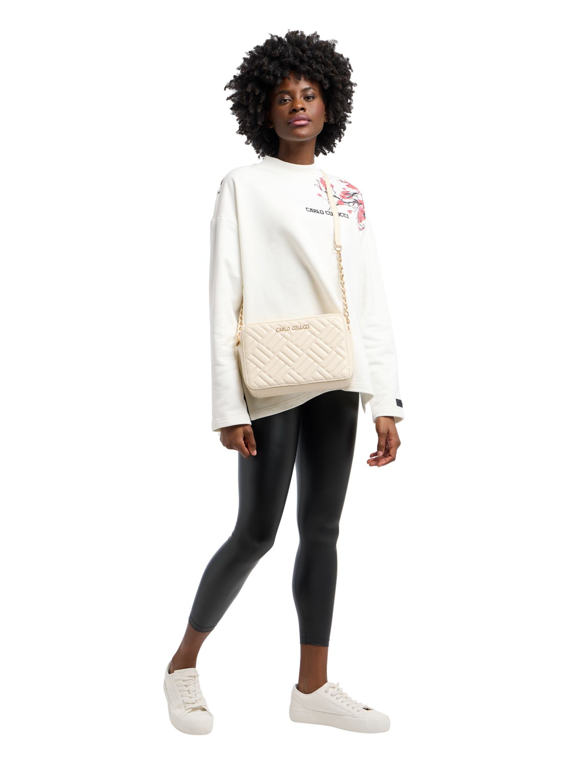 Sac à bandoulière ' Dolzan ' Carlo Colucci en beige