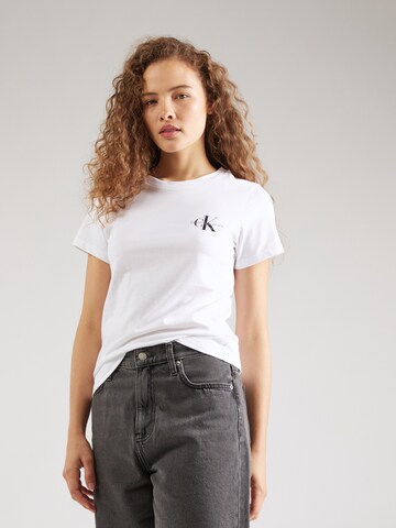 Calvin Klein Jeans - Camiseta en rosa: frente