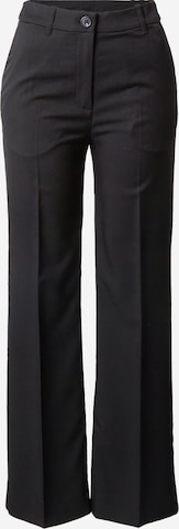 Monki Loose fit Pleated Pants in Black: front