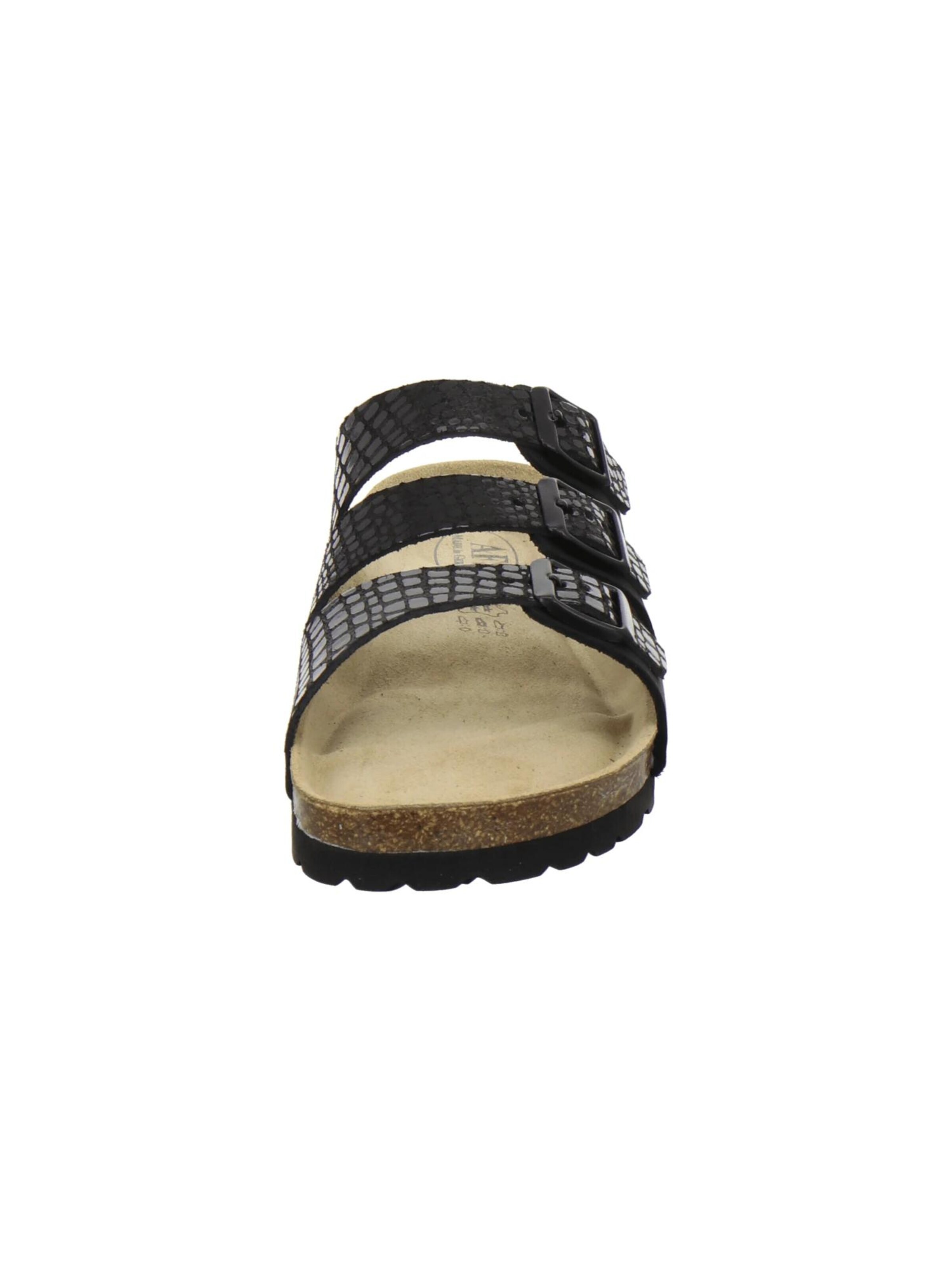 Zoccoletto 'Pantoletten Damen Dreischnaller schwarz' di AFS-Schuhe in nero
