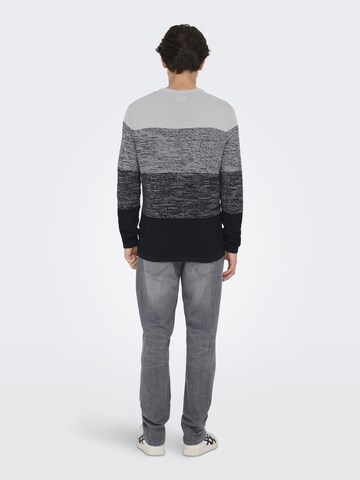 Only & Sons Pullover in Grau