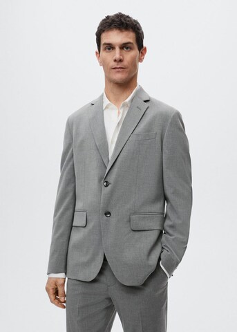 MANGO MAN Slim fit Suit Jacket 'Brasilia' in Grey: front