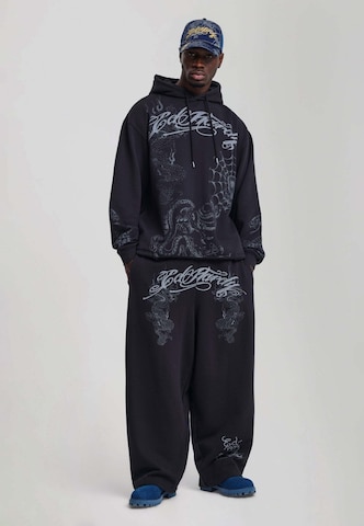 Ed Hardy - Pierna ancha Pantalón en negro