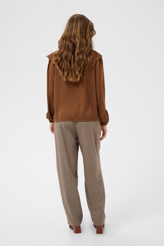 Cream Bluse in Braun