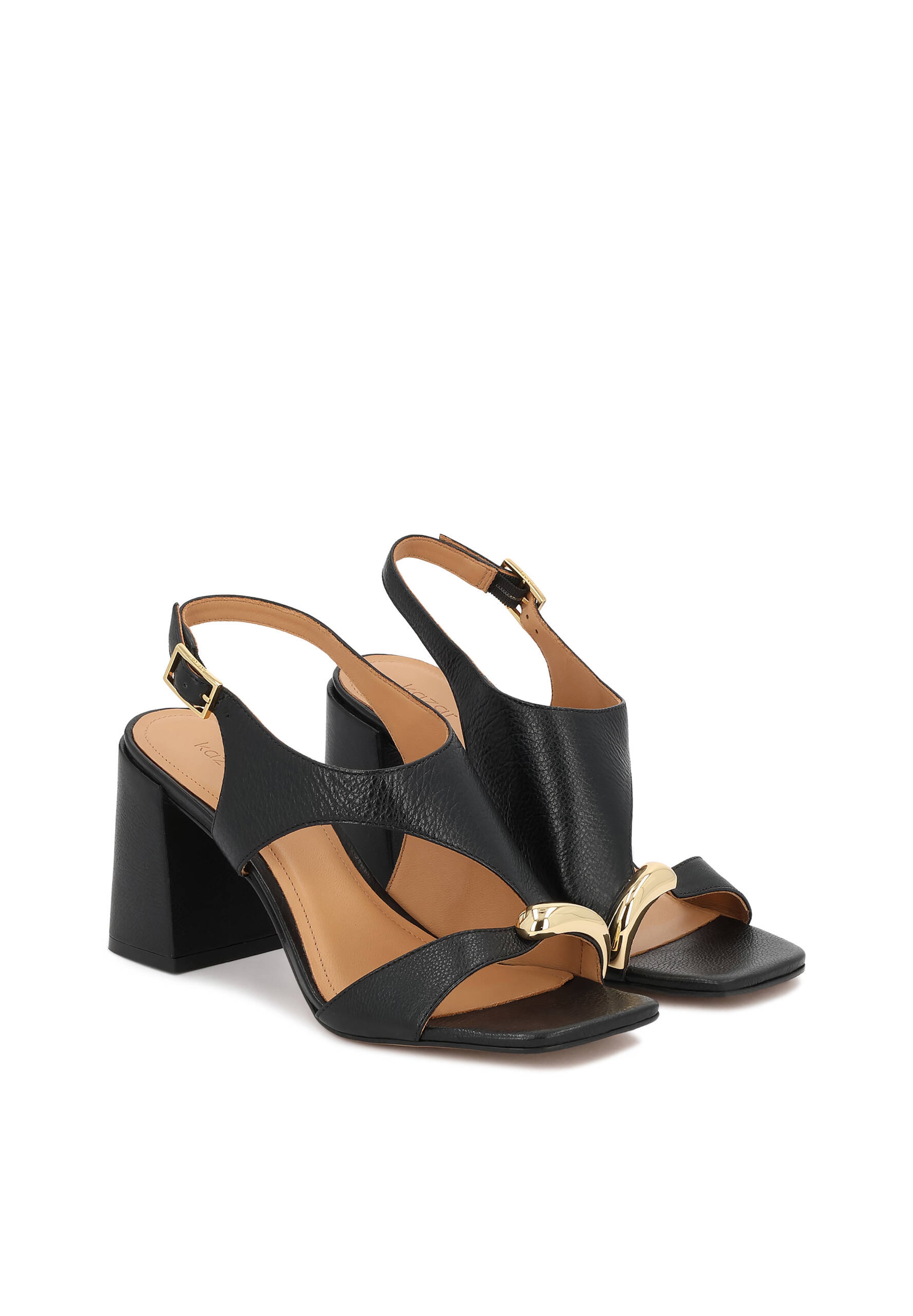 Kazar - Sandálias com tiras em preto