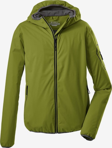 KILLTEC Outdoor jacket 'Trin MN SOFTSHELL JCKT' in Green: front