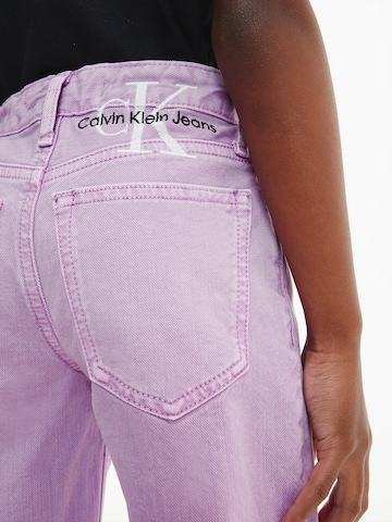 Calvin Klein Jeans Loosefit Džíny – fialová