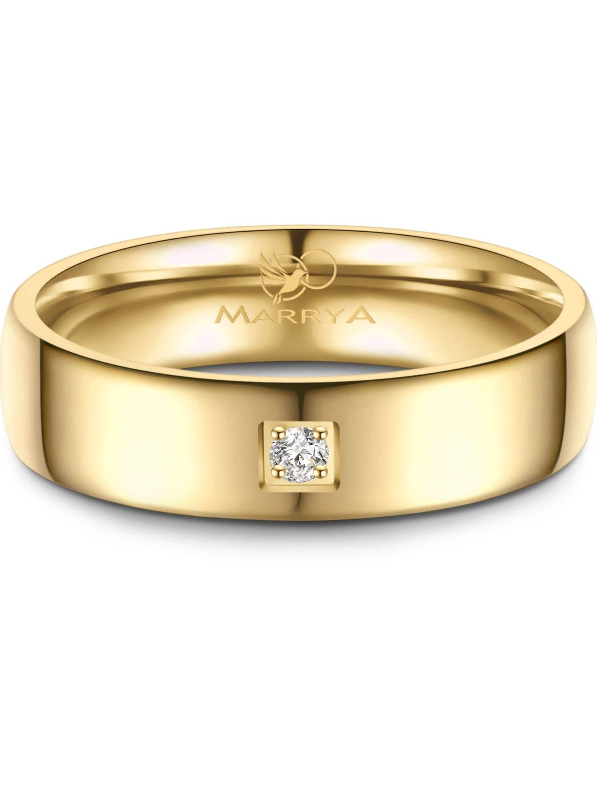 MARRYA Ring 'MARRYA TI-31 Ehering aus Titan' in Gold