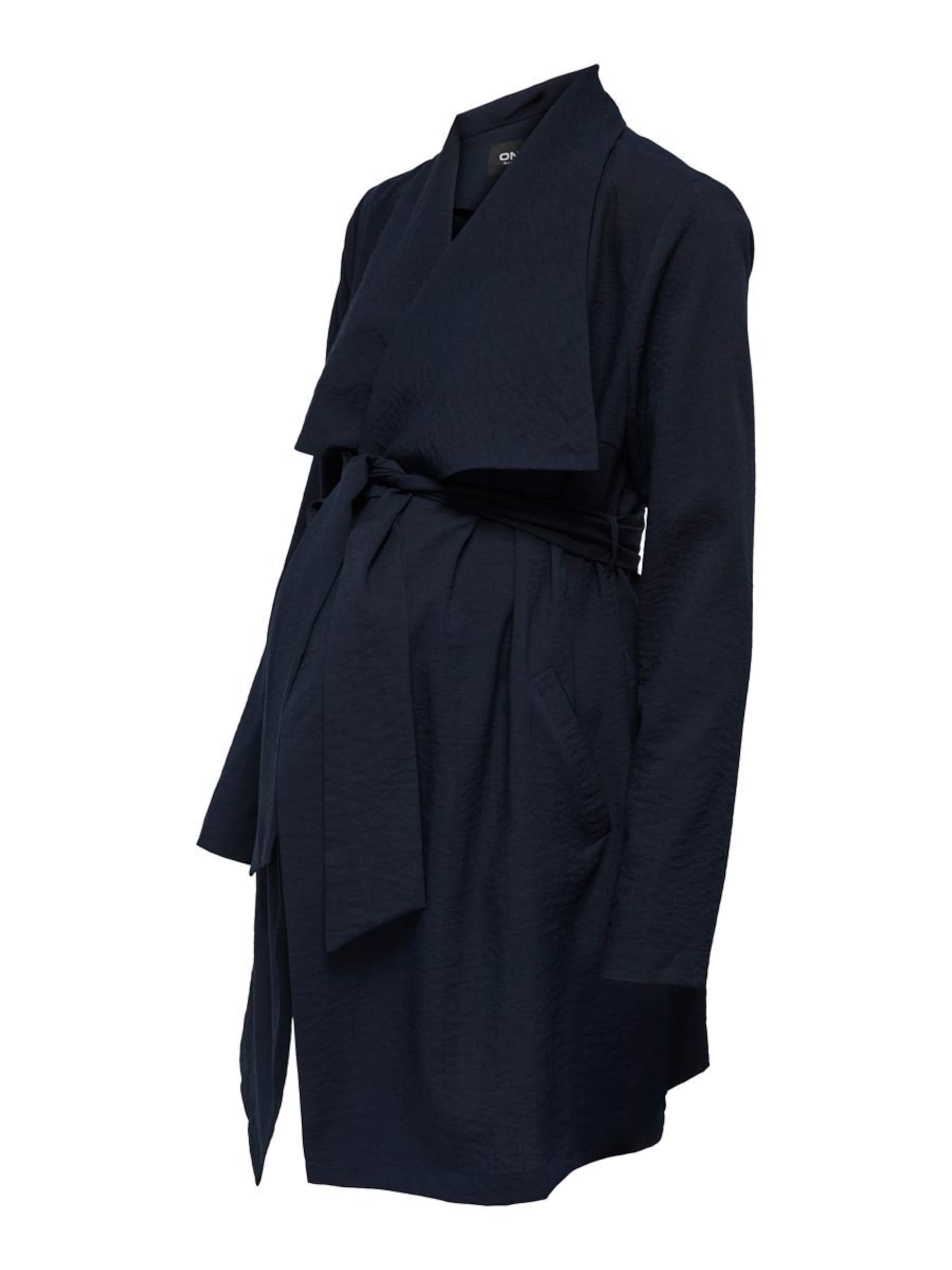 Only Maternity Přechodný kabát 'OLMRuna' – modrá: přední strana