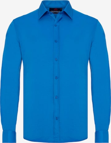 CIPO & BAXX Regular Fit Freizeit-Hemd in Blau: predná strana