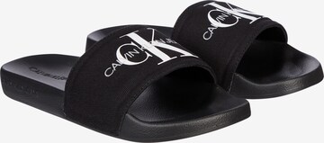 Calvin Klein Jeans Pantolette in Schwarz