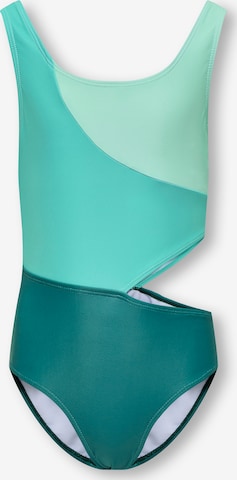 ONLY GIRLS Badeanzug 'KOGSUMMER' in Grün: Vorderseite