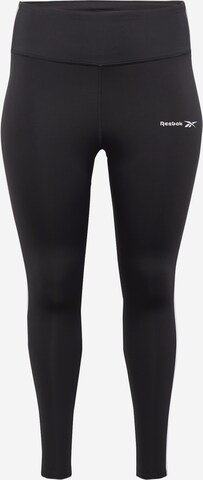 Reebok Skinny Sportovní kalhoty 'RIE' – černá: přední strana