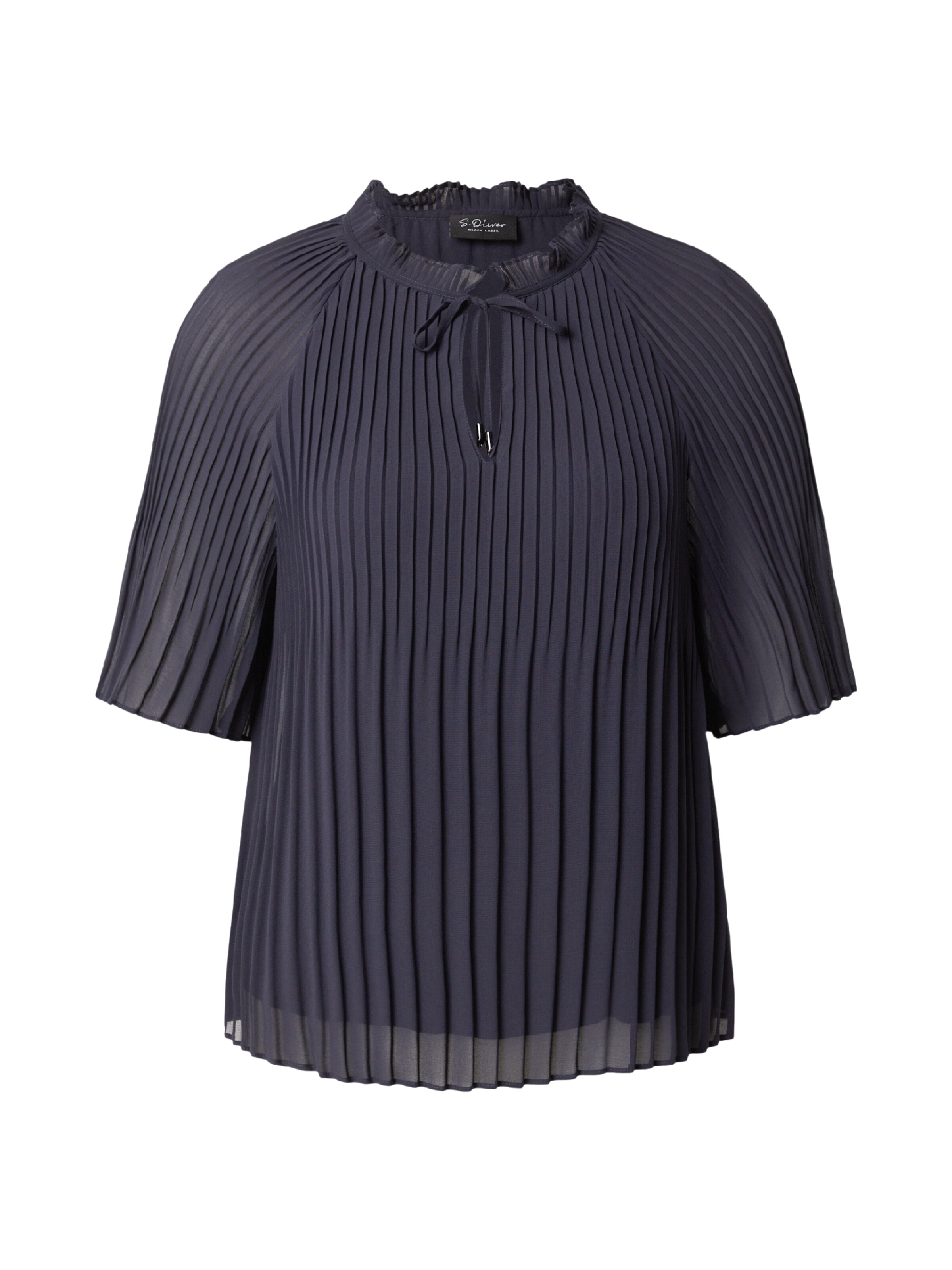 s.Oliver BLACK LABEL Блуза в синьо: отпред