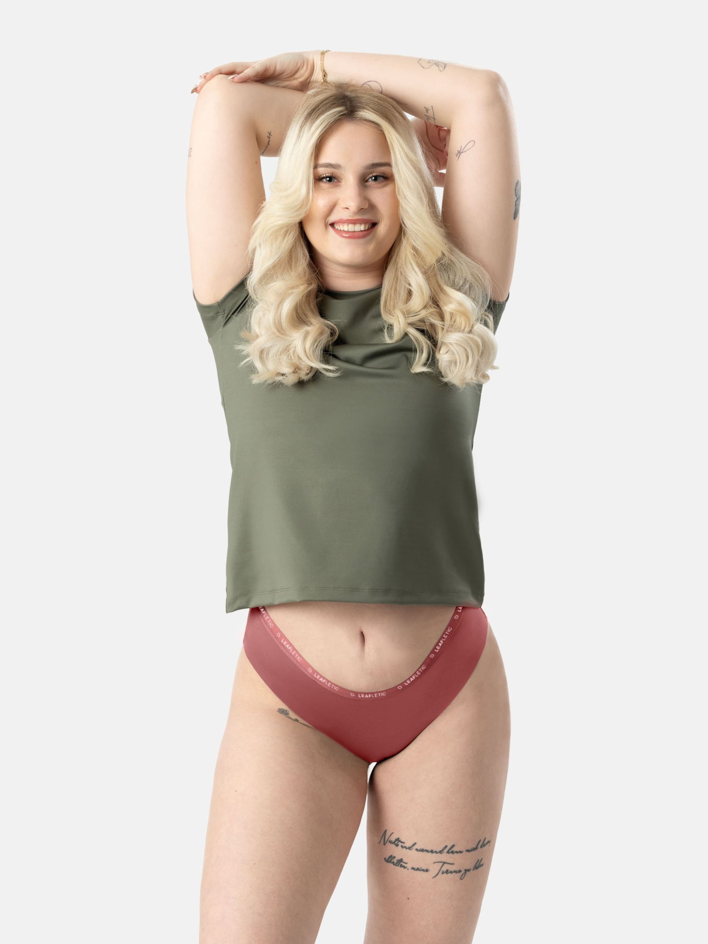 LEAFLETIC Broekje 'Leafletic Women’s Mid Rise Hipsters/Brief' in Gemengde kleuren