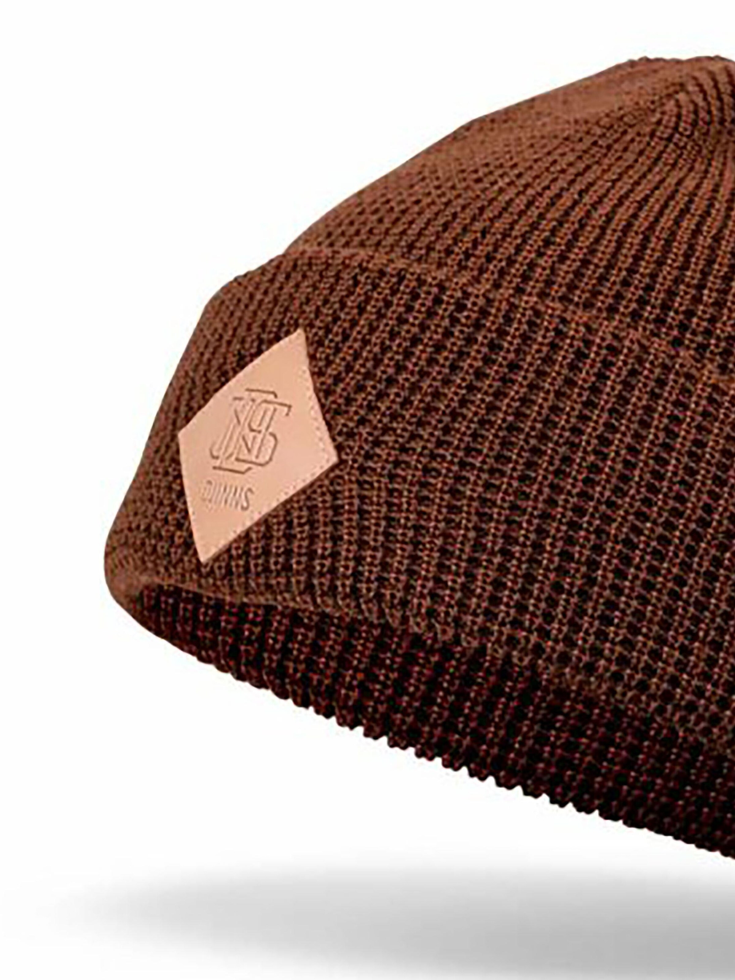 DJINNS Beanie 'Waffle' in Brown