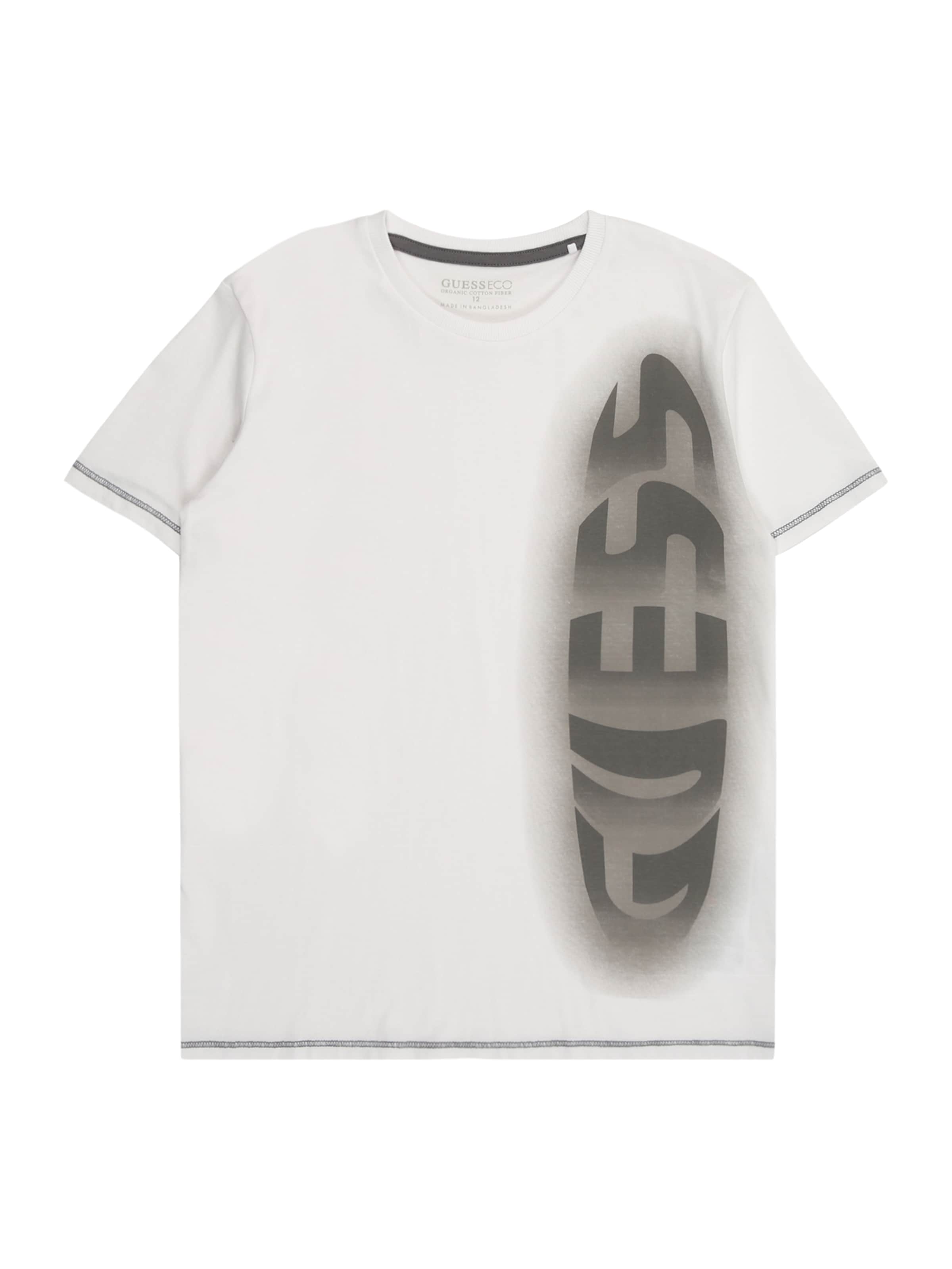 Tricou de la GUESS pe alb: față