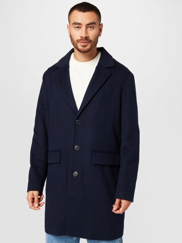 UNITED COLORS OF BENETTON Přechodný kabát – modrá: přední strana