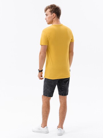 Ombre Shirt 'S1370' in Geel