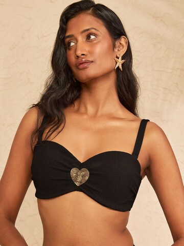 love & roses T-shirt Bikinitop in Zwart
