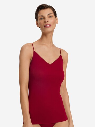 Hanro Unterhemd 'Cotton Seamless'‌ in Rot: Vorderseite