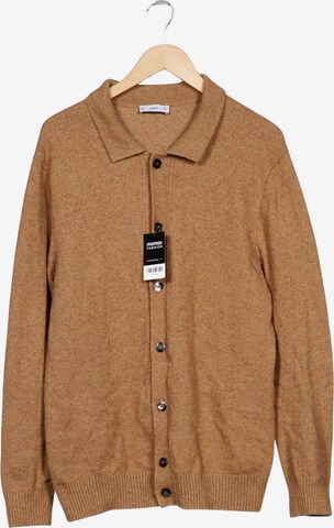MANGO MAN Strickjacke XL in Braun: Vorderseite