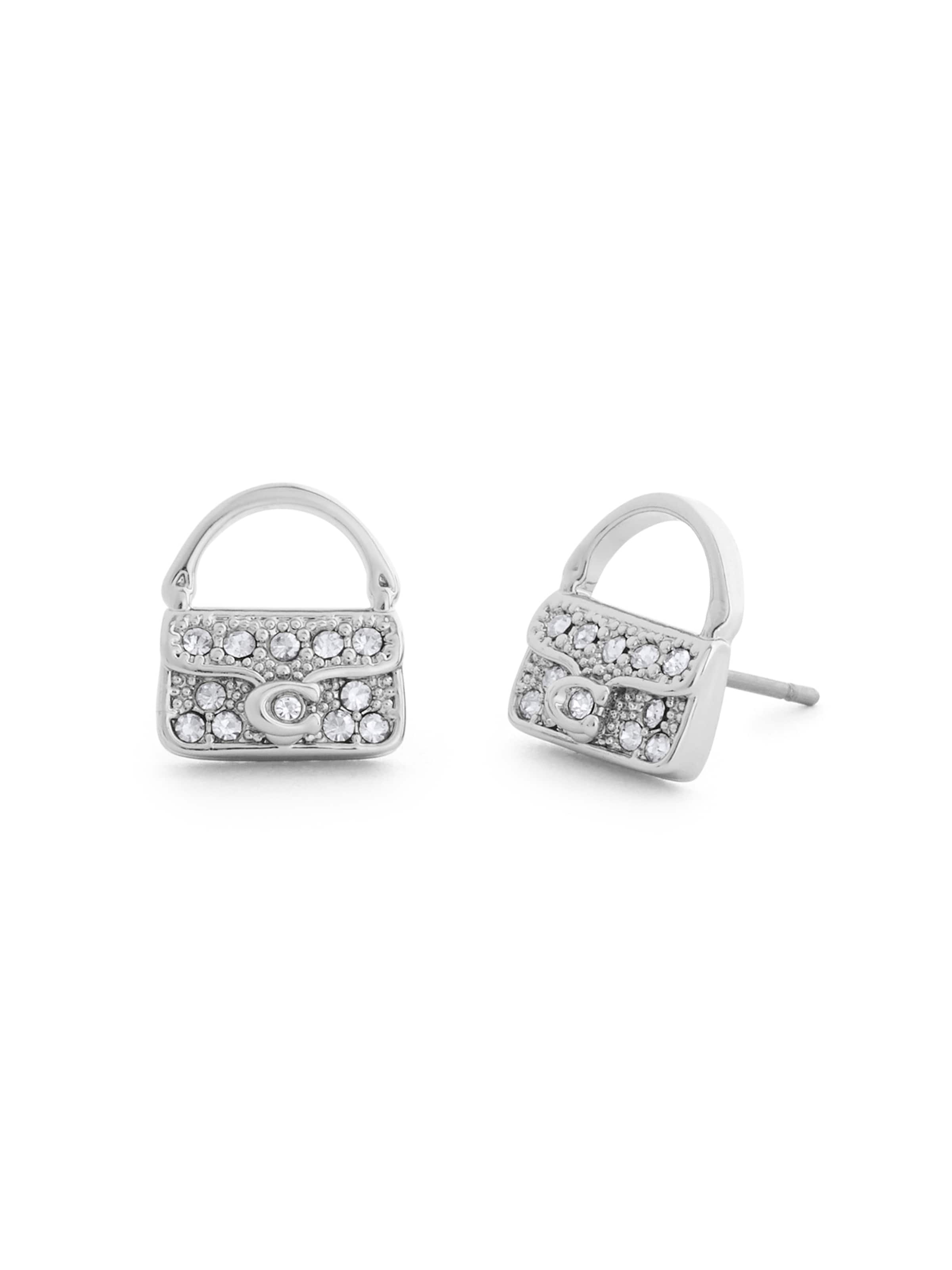 Orecchini 'Iconic Charms' di COACH in argento: frontale
