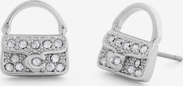 Orecchini 'Iconic Charms' di COACH in argento: frontale
