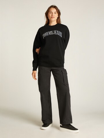 Tommy Jeans Sweatshirt in Schwarz
