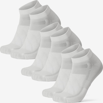 DANISH ENDURANCE Sportssokker 'Aero Cycling Low-Cut' i hvid: forside