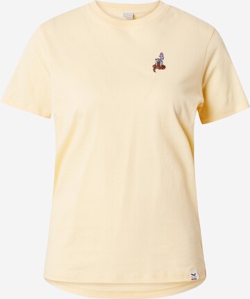 Iriedaily - Camiseta 'Snaky' en amarillo: frente