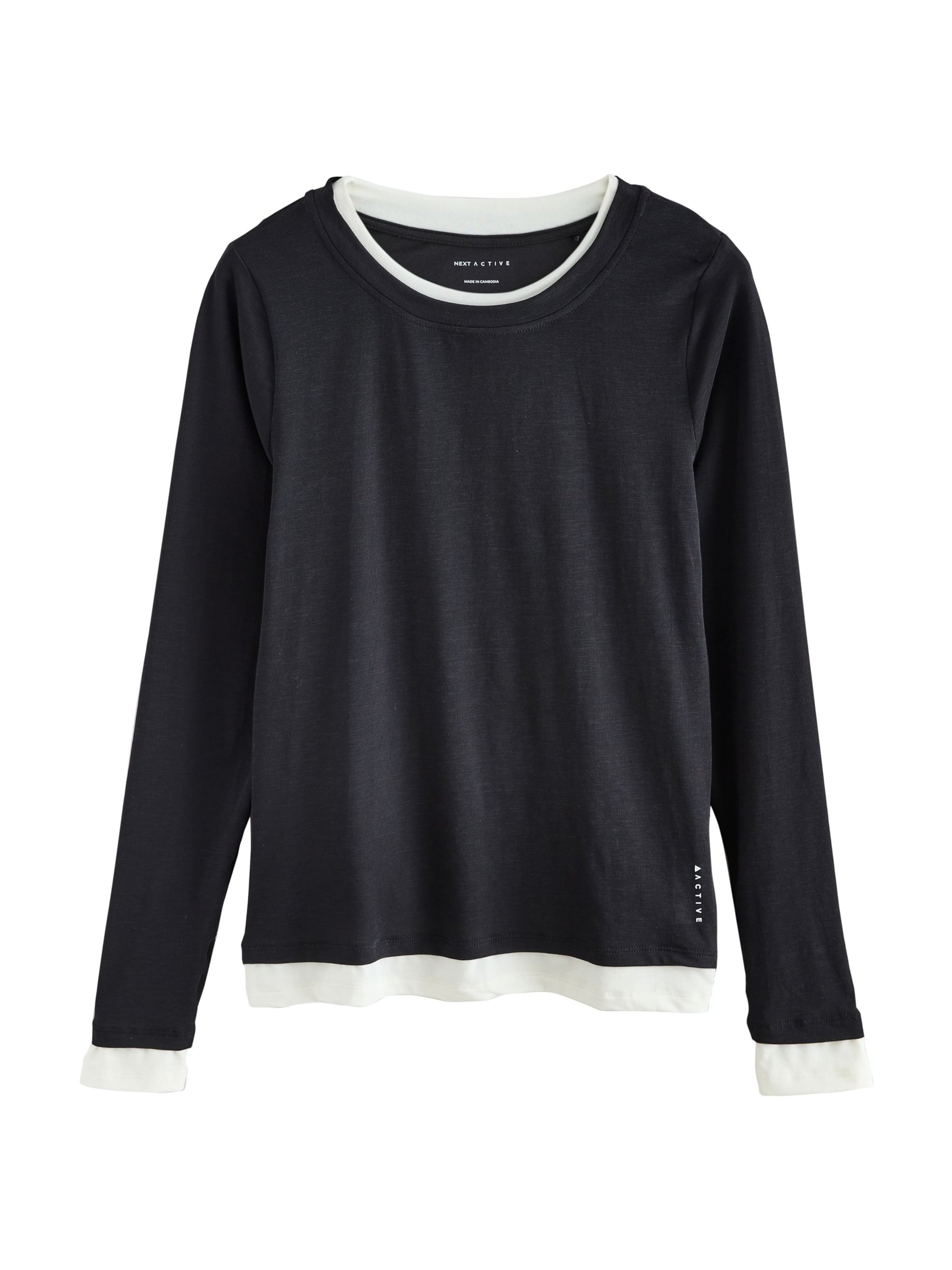 T-shirt Next en noir : devant