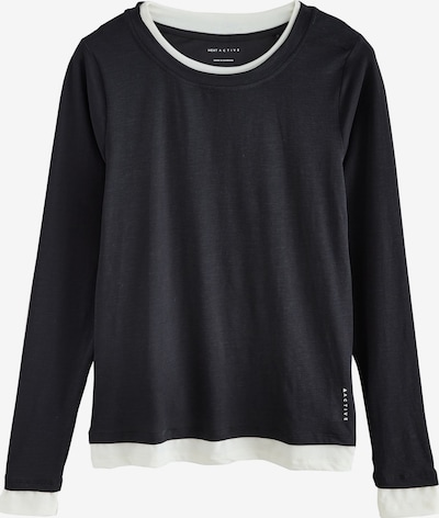 Next Shirt in 6XL-7XL in schwarzmeliert / weiß, Produktansicht