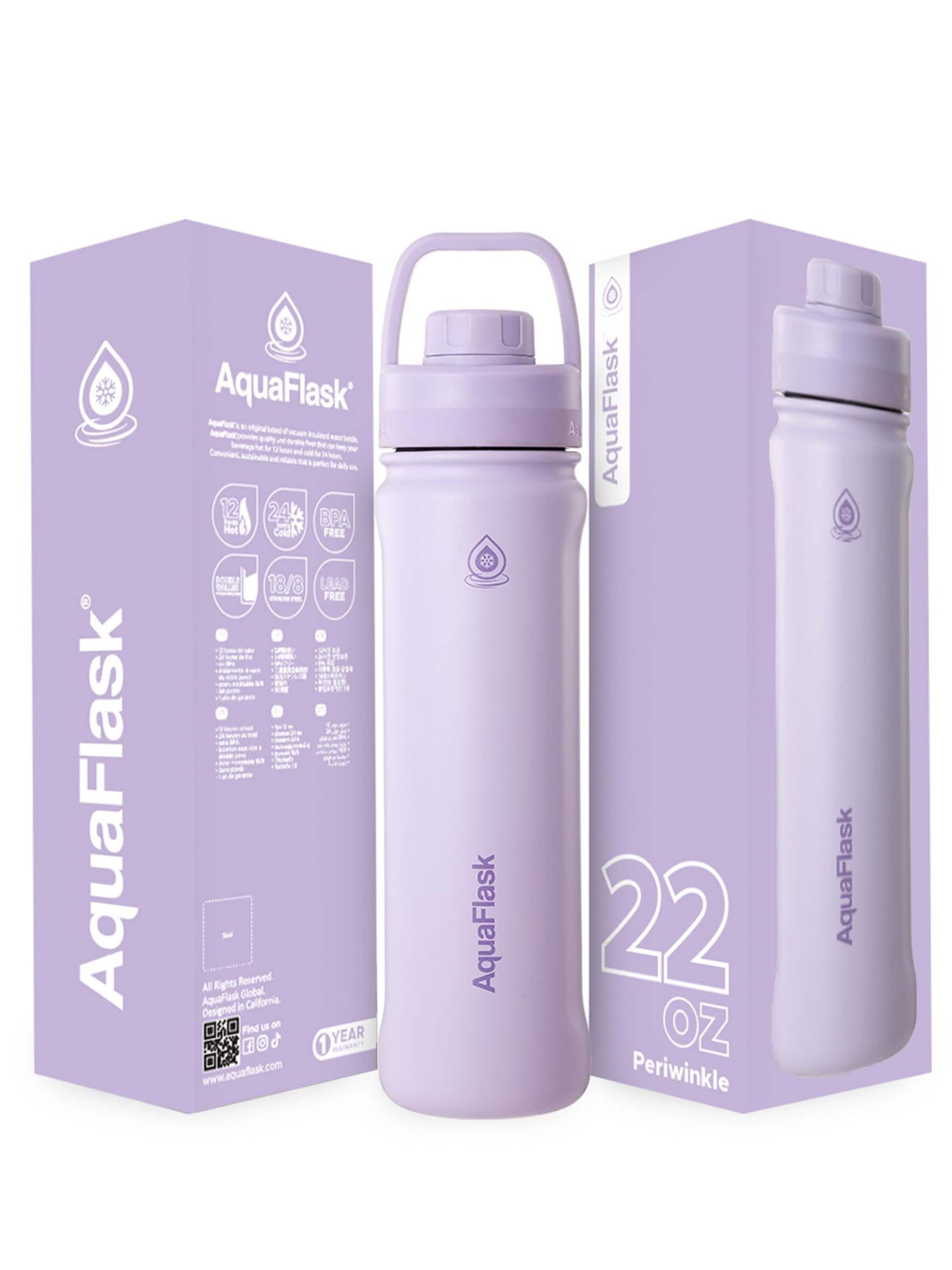 AquaFlask Láhev na vodu 'AquaFlask Termoláhev REGULAR+ 650 ml' – fialová