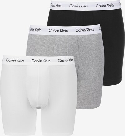 Calvin Klein Underwear Μποξεράκι σε γκρι μελανζέ / μαύρο / λευκό, Άποψη προϊόντος
