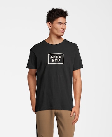 T-Shirt AÉROPOSTALE en noir : devant