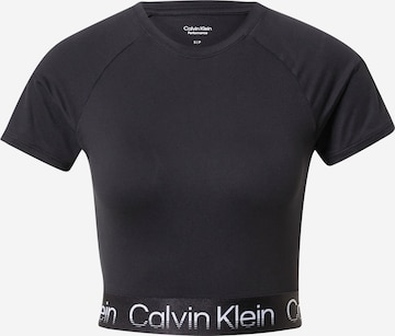 Calvin Klein Performance - Camisa funcionais em preto: frente