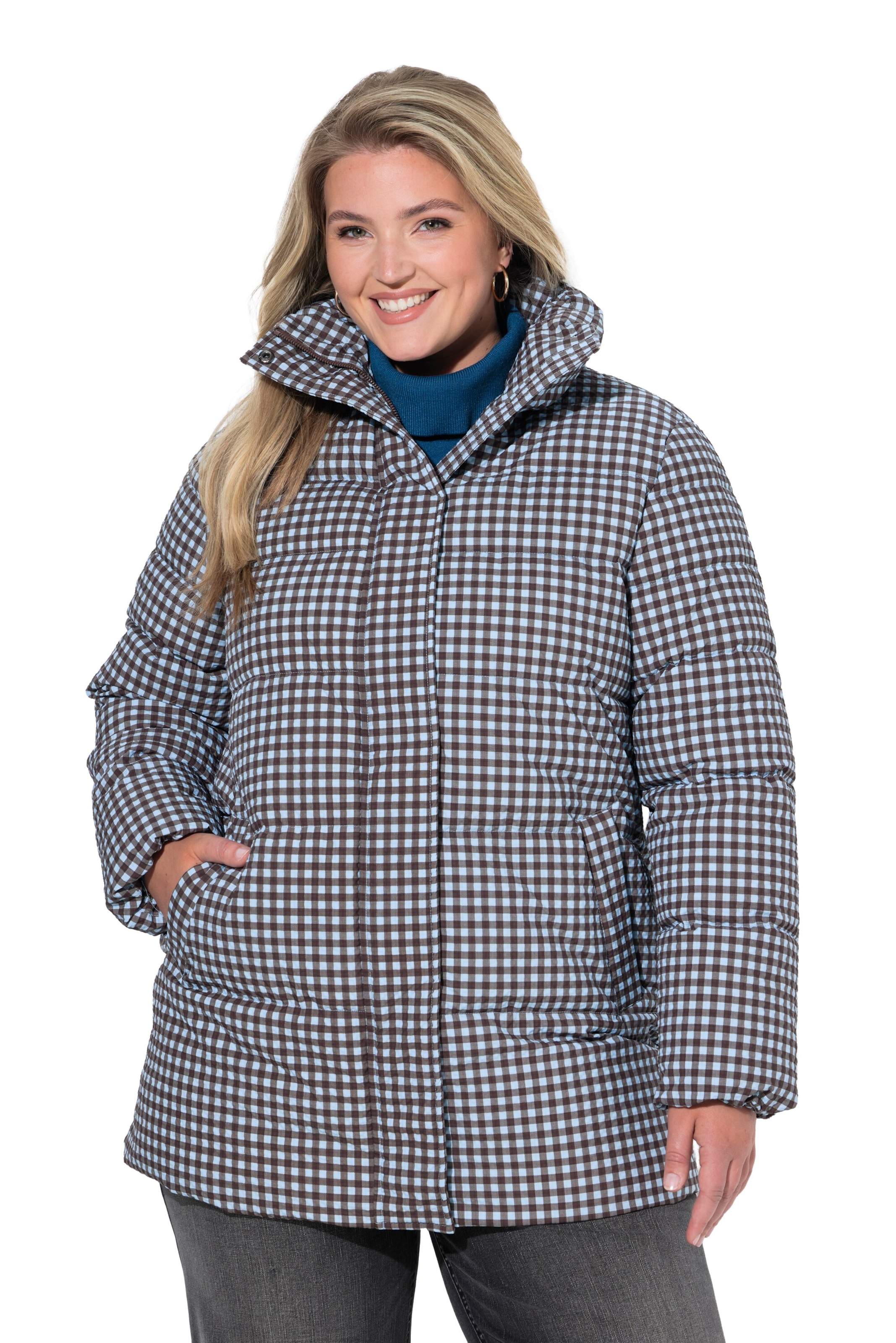 Ulla Popken Jacke in Braun: Vorderseite