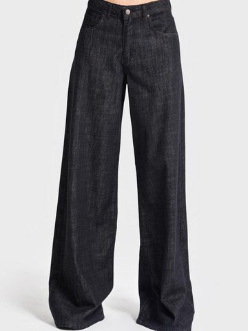 Wide Leg Jean 'Palazzo High Rise Jeans' IT'S BASIC en bleu