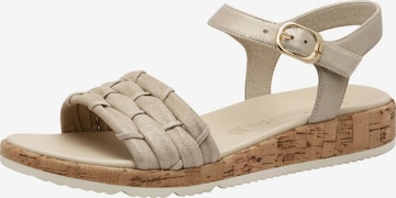 Sandales à lanières Tamaris en beige : devant