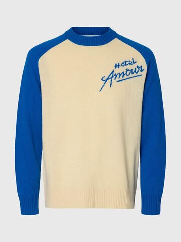 SELECTED - Jersey 'Selected  X Hotel Amour' en beige