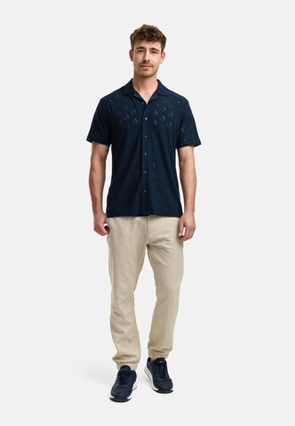 INDICODE JEANS Regular fit Overhemd 'Jerry' in Blauw